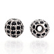 Perles de zircone cubique de placage de rack en laiton ZIRC-S001-6mm-B03-2