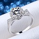 925 ajuste de anillos de dedo ajustables de plata esterlina MAK-BB71088-H-2