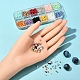 1200 perla de vidrio perlado pintada para hornear de 12 colores. HY-YW0001-06-5