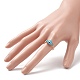Лэмпворк кольцо на палец от сглаза RJEW-JR00555-6