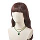 Juegos de collares con colgante de ágata natural para mujer NJEW-JN04130-6