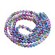 Baking Painted Glass Beads Strands DGLA-Q023-6mm-DB57-3