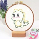 DIY Cartoon Animal Embroidery Sets DIY-G037-02B-1