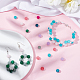 Arricraft 240 pièces 8 perles de jade blanc teint naturel G-AR0003-96-4