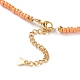 Round Glass Seed Beaded Necklaces NJEW-JN03207-01-3