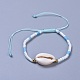 Verstellbare Glasperlen geflochtene Perlen Armbänder BJEW-JB04284-M-2