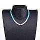 Handgefertigte Heishi Perlen Choker Halsketten aus Fimo NJEW-JN02722-03-4
