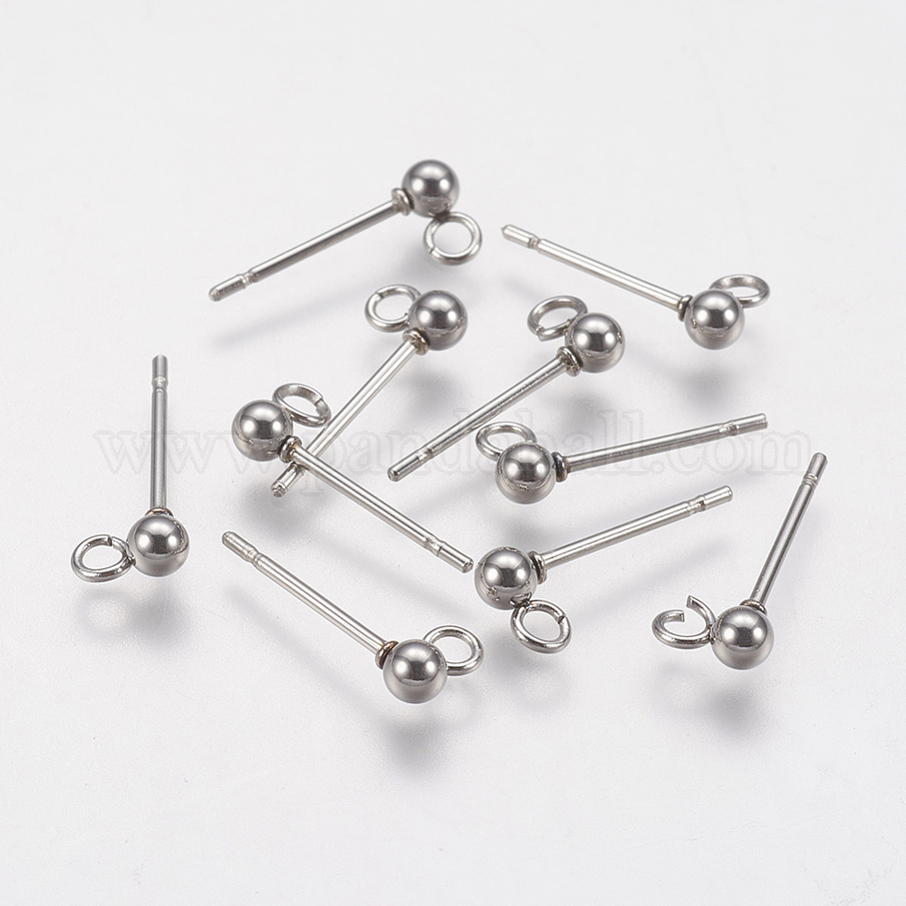 Boucles d'oreilles puces rouge, céramique