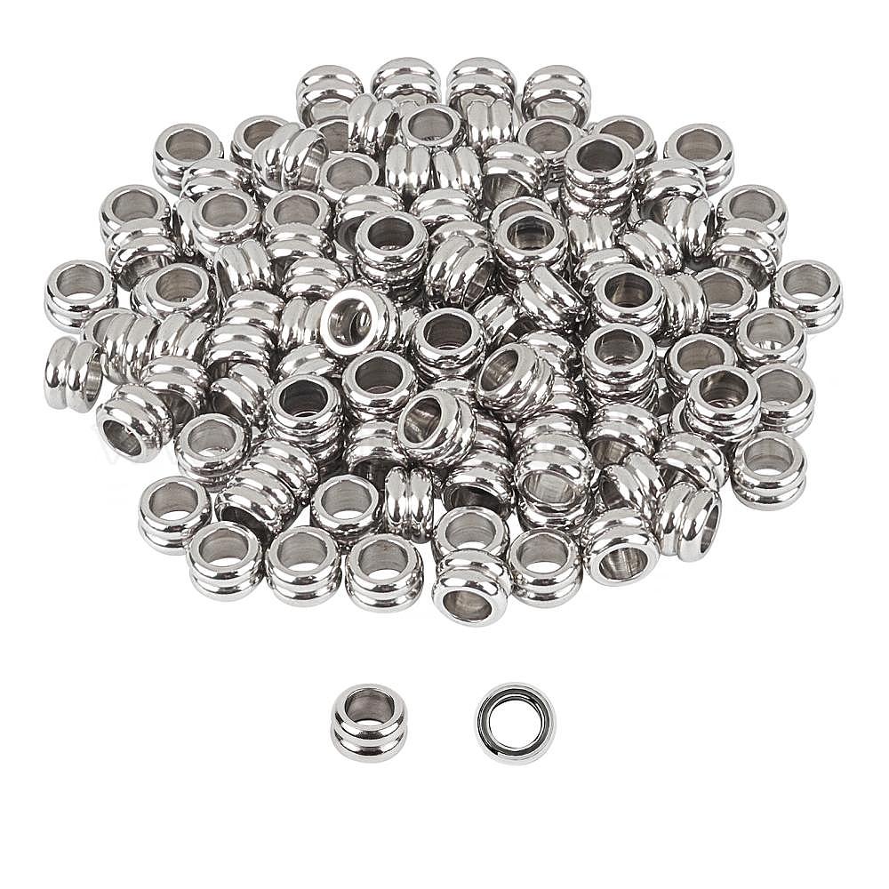 Shop UNICRAFTALE 100pcs 8mm Column Spacer Beads 304 Stainless Steel ...