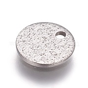 Подвески из текстурированной нержавеющей стали 304 STAS-I098-01-8mm-P