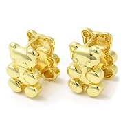Серьги-кольца из латуни с покрытием стойки для женщин EJEW-K249-04G