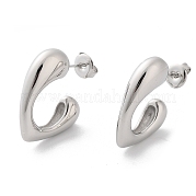 Серьги-гвоздики из нержавеющей стали 304 EJEW-H115-15P