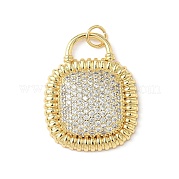 Латунные микро проложить кубического циркония подвески KK-L239-001G
