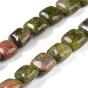Природные Unakite бисер нитей G-M435-A09-01