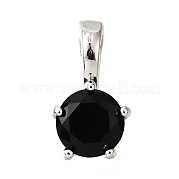 Латунные микро проложить кубического циркония подвески KK-D356-05E-P