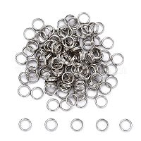 50pcs/lot Gold Silver Color Metal Jump Rings Single Loops Closed Jump Rings  for Jewelry Making Findings DIY Connector 8x2mm