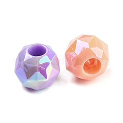 УФ-покрытие Радужные переливающиеся акриловые европейские бусины&nbsp;MACR-P040-11