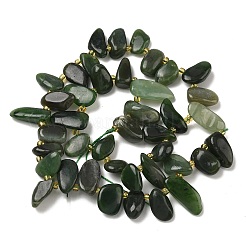 Бусы из натурального канадского нефрита&nbsp;G-P604-A03-01