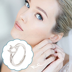 1 шт. 925 компонента кольца из стерлингового серебра FIND-GO0002-65