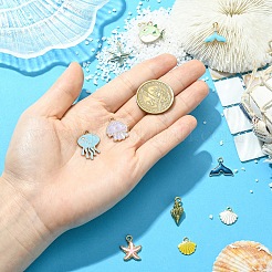 10шт 10 стиля подвески из сплава с эмалью&nbsp;ENAM-YW0006-64