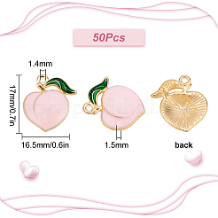 Подвески из эмалевого сплава с покрытием из легкого золота&nbsp;ENAM-SC0002-75