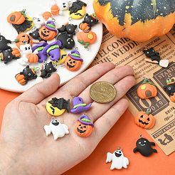 40шт 10 стиля непрозрачные подвески из смолы RESI-CJ0002-89