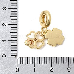 Латунь микропейв кубический цирконий европейские подвески с подвесками&nbsp;KK-Z150-06G-02