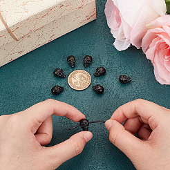 8 шт. бусины из нержавеющей стали марки 304 STAS-UN0059-64B