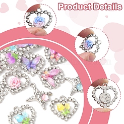 7 стиль подвески из платинового сплава стекла&nbsp;FIND-FS0003-71