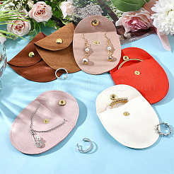 6 шт. 6-х цветные мешочки для хранения украшений из микрофибры&nbsp;ABAG-PH0001-40A