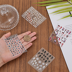 4 лист 4 стильных наклейки для ногтей на тему Хэллоуина&nbsp;MRMJ-OC0003-58