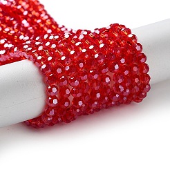 Гальванические стеклянные бусины&nbsp;LS-EGLA-R015-4mm-23