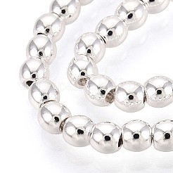 Гальванизировать немагнитных синтетический гематит нитей бисера G-Q466-3mm-02