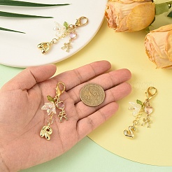 Decorazioni pendenti in ottone&nbsp;HJEW-YW00465-01