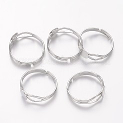 Verstellbare Messingfingerring-Komponenten&nbsp;X-KK-C3044-6mm-N-NF