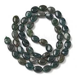 Природные моховой агат бисер нитей G-Z006-A41
