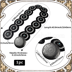 Ремни-цепочки в стиле вестерн-ретро из искусственной кожи и смолы с имитацией драгоценных камней и пряжками из сплава AJEW-WH20060-33