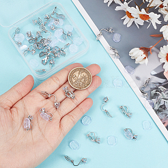 Латунные клипсы серьги KK-SP0001-26P