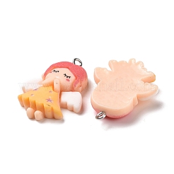 Подвески из непрозрачной смолы RESI-G032-H05