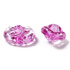 透明なアクリルビーズ  混合形状  赤ミディアム紫  10.5~18x10.5~14x4~17mm  穴：1~2mm  約15~30個/セット&nbsp;MACR-D033-02A
