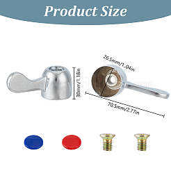 Ручки для смесителя для холодной и горячей воды из сплава и железа в ванной FIND-GO0004-11