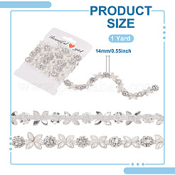 Железные цепочки для чашек с цветочным узором и стразами FIND-TAC0007-19