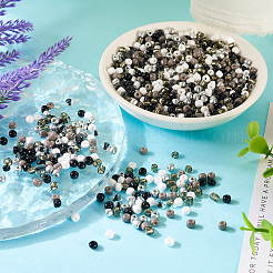 100 г непрозрачных и прозрачных внутри цветов 6/0 стеклянные бусины&nbsp;SEED-TA0001-12A