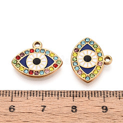 Подвески из нержавеющей стали 304 со стразами&nbsp;STAS-N110-53B-G