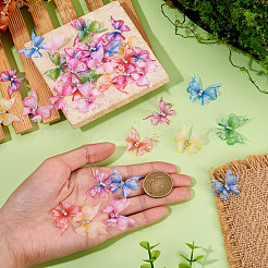 56 stücke 8 farben tuch schmetterling ornament zubehör&nbsp;DIY-TA0014-28