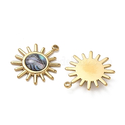 Natur Paua Muschel Anhänger&nbsp;STAS-G397-03G-02