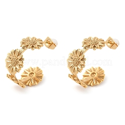 Серьги-гвоздики из нержавеющей стали 304 EJEW-B141-02G