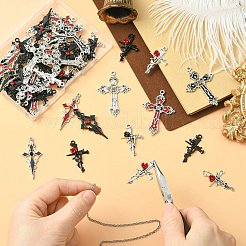 48шт 12 стиля подвески из сплава в тибетском стиле&nbsp;FIND-CJ0005-16