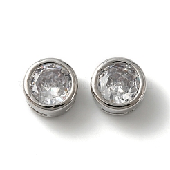 Реечное покрытие латунь микро паве кубический цирконий слайд подвески KK-C020-13P