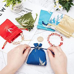 12 шт. 4-цветная парчовая сумка ABAG-NB0001-26